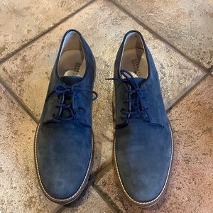 Barneys New York navy suede shoes, men’s size 42/ U.S. 9